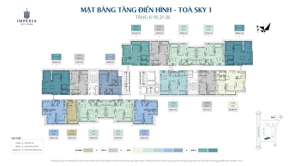 mẶT BẰNG Sky 1 Imperia Sky Park
